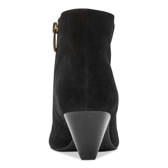 NWT ROCKPORT Womens Black Vented Milia Toe Cone Heel Leather Booties 8.5 M - Picture 2 of 5